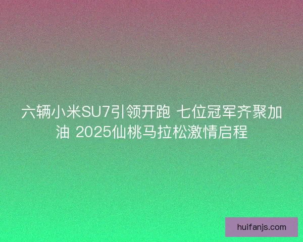 六辆小米SU7引领开跑 七位冠军齐聚加油 2025仙桃马拉松激情启程